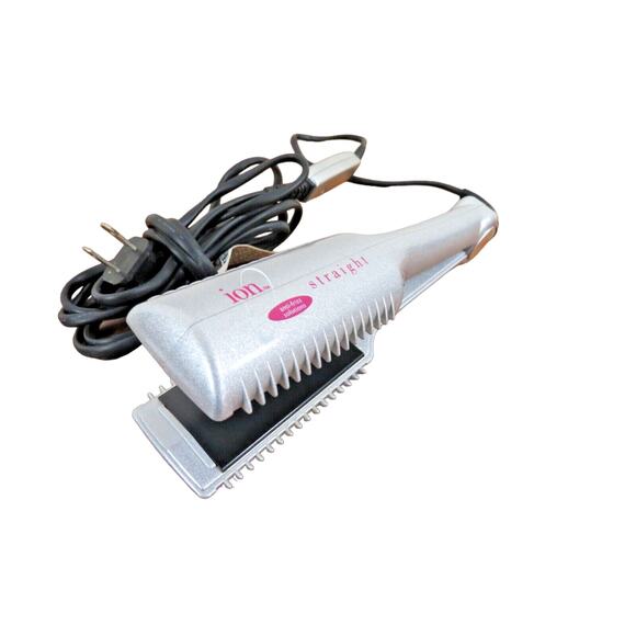 Ion Straight Anti Frizz Solutions Flat Iron Hair Straightener 1.5" 2K4 H3O - Picture 1 of 5